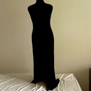 Forever 21 full length, lace up back, dress 1X